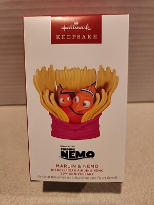 2023 Hallmark Ornament MARLIN & NEMO Finding Nemo Disney Pixar 20th Anniversary