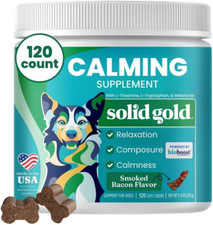 Dog Calming Chews for Dogs, Treats with Melatonin  Valerian Root - 120 Count, A