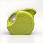 Fiesta Mini Disc Pitcher in Chartreuse | Fiestaware Lime Green Small Creamer