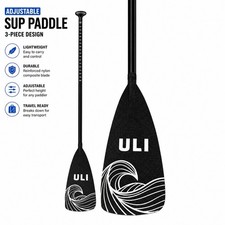 Uli, Adjustable SUP Paddle For Paddle Board, 3 Piece, Lightweight Aluminum