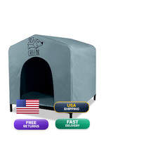 Floppy Dawg Just Chillin Portable Dog House. Elevated Pet Shelter For Indoor