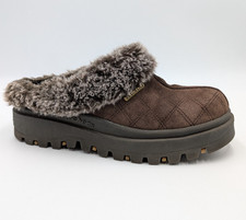 Vintage 90s Skechers Fur Lined Platform Mule Clogs Women's Size 7 Suede 46330