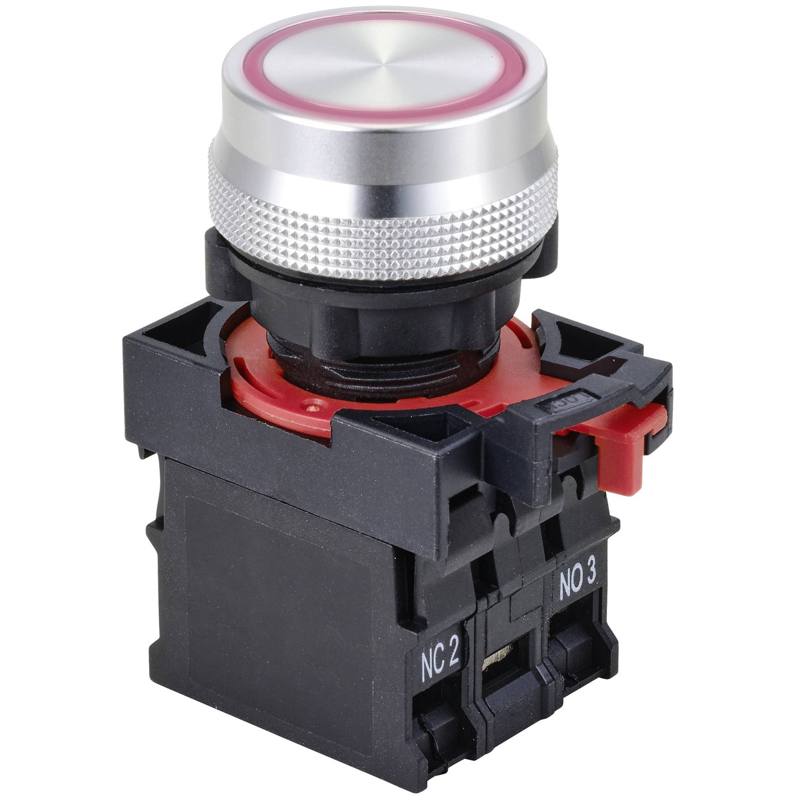 TruComponents Pushbutton ,Panel Mount,On/On,NO/NC,Scr/term,IP40