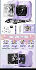 Kinderkamera Sofortbildkamera, 1080P Sofortbildkamera Kinder für 4 5 6 7 8 9 10