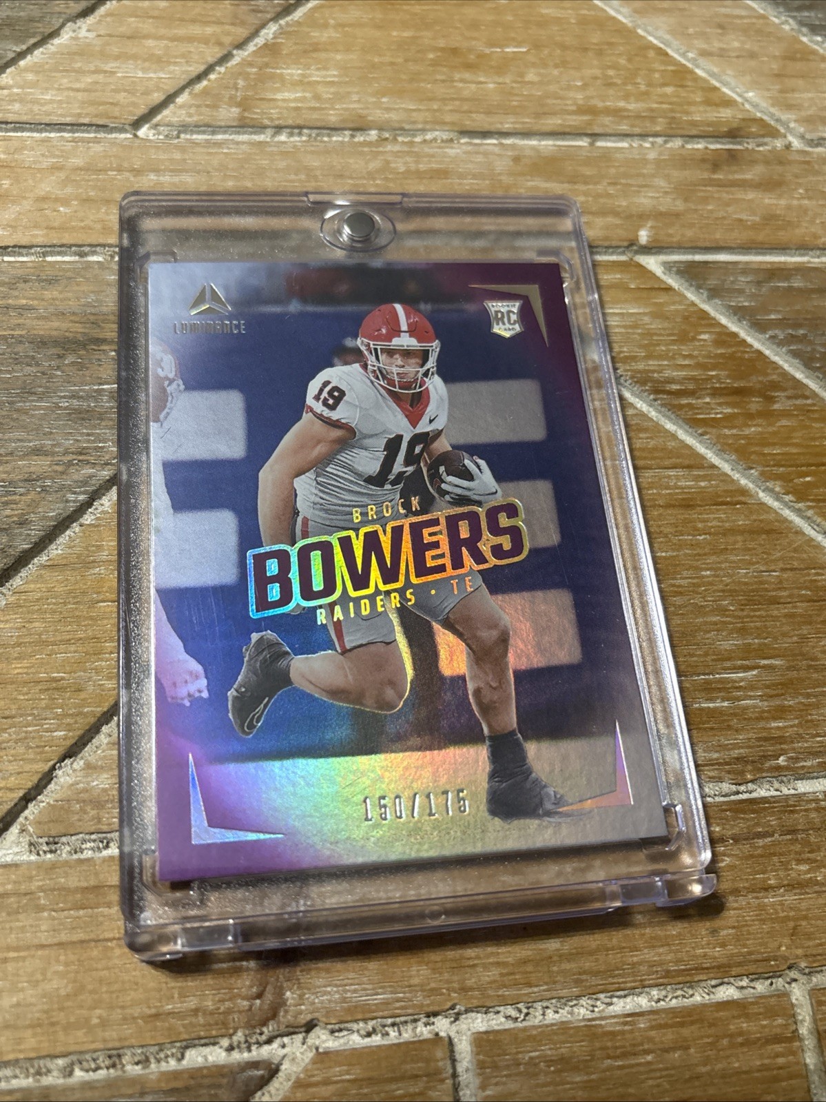 2024 Panini Luminance - Rookies Brock Bowers #110 Purple /175 (RC)