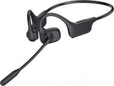 Open Ear Headphones with Mic, Bluetooth Wireless Headset with Microphone, Mul...