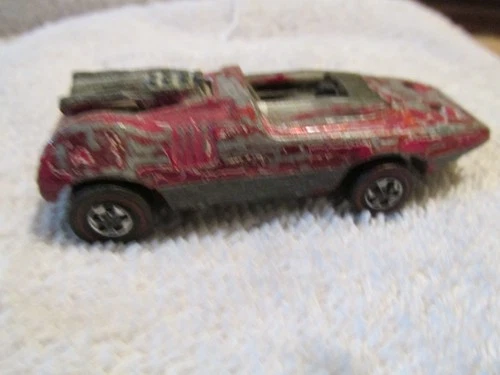 Vintage Red 1970 Original Mattel Hot Wheels Redline Peeping Bomb Junkyard CAR