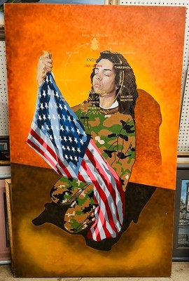 Large Canvas  OIL PAINTING, Call to Action, Detailed