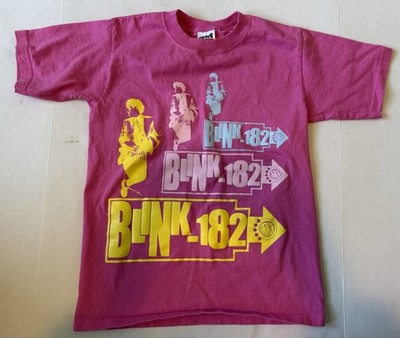Blink-182 Pink Band Shirt Youth Medium Y2K