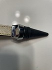 Coach Black Rubber & Metal Bottle Stopper w/ Gold Strap Handle, Silver Cap — photo 6