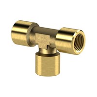 Riegler T-StüCk Innen/Innen/Innen G 1/4 Sw 13 Messing Blank