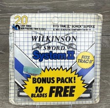 Vtg 15 Pack Gilette Trac II & Wilkinson Sword & Super II Razor Cartridges Opened 1.33 per gallon