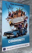 Joel Mchale Signed 12x18 Photo Community