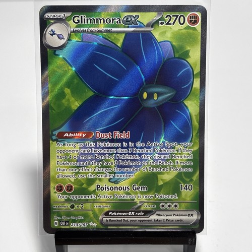 Pokemon TCG Glimmora ex 213/197 Obsidian Flames Ultra Rare Full Art Holo 270