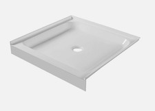 Fine Fixtures Single Threshold Shower Base Acrylic 30" x 30" in White