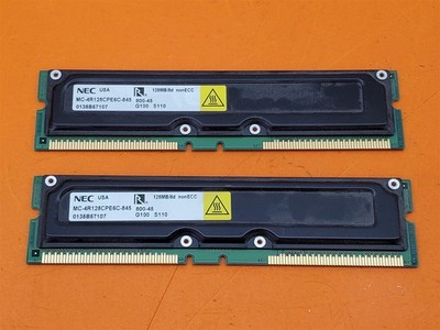       RAM Desktop NEC MC-4R128CPE6C-845 2x 128MB (256MB Total) Memory