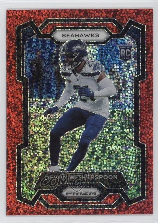 2023 Panini Prizm Rookies Red Sparkle Prizm Devon Witherspoon #389 Rookie RC