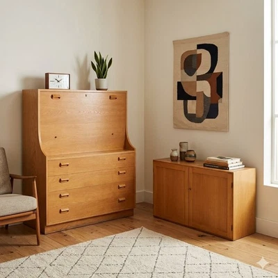 Vintage Möbel Søborg Møbelfabrik Design Borge Mogensen 60er Jahre - Bild 1 von 4