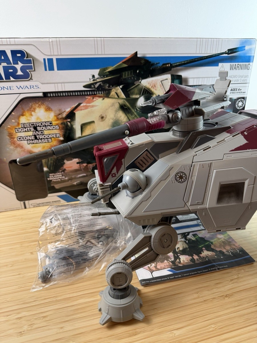 Star Wars Clone Wars AT-TE Walker Almost Complete Working lights