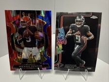 2025 Select And Topps Chrome Michael Penix Jr (Red/Blue Shock & Future Stars)