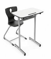 Moderne Schulbank Mit Stabilem Gestell Und Ergonomischem SchüLerstuhl