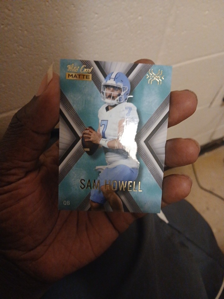Sam Howell Wild Card Matte Black Draft Pick X-Plode #44 Blue