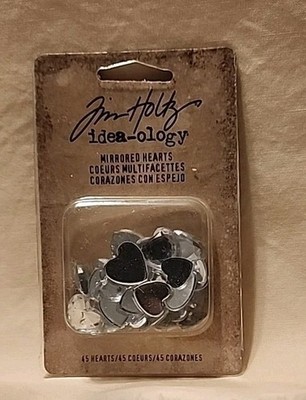 Rare Find! Tim Holtz - idea-ology - Mirrored Hearts