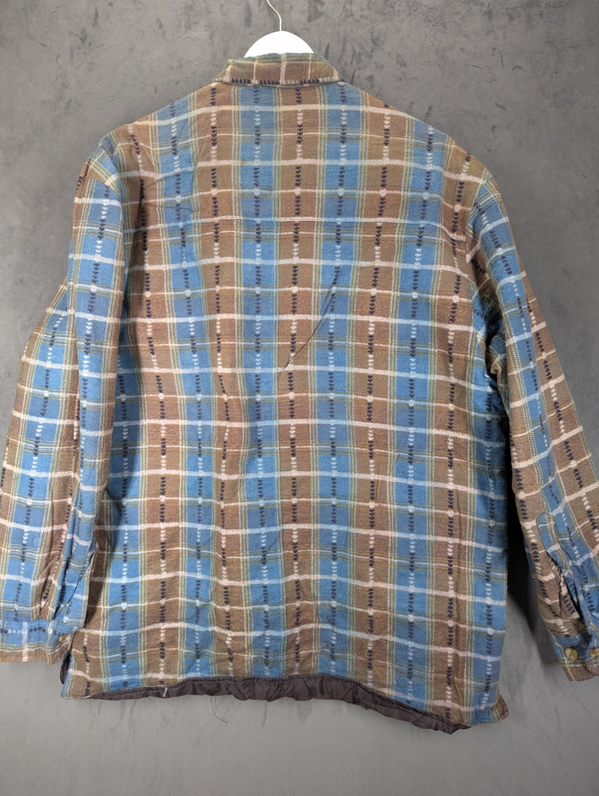 Lumberjack Flannel Shirt Jacket Size Medium Relaxed Fit Aztec Rugged Shacket image 7
