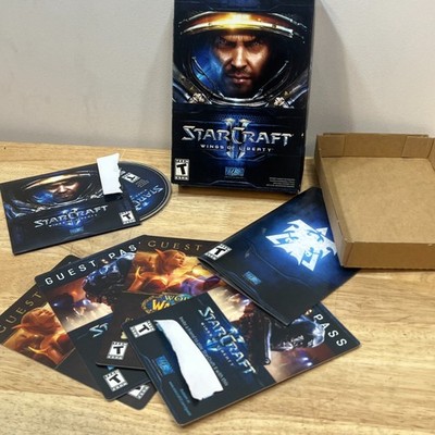 StarCraft II II Wings of Liberty (PC Big Box, 2010) Complete - Original Inserts