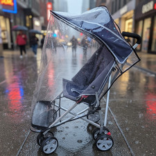 RAIN COVER to fit Mobiquip XL  Special Needs Pushchair  (Fits over a Sun Hood)