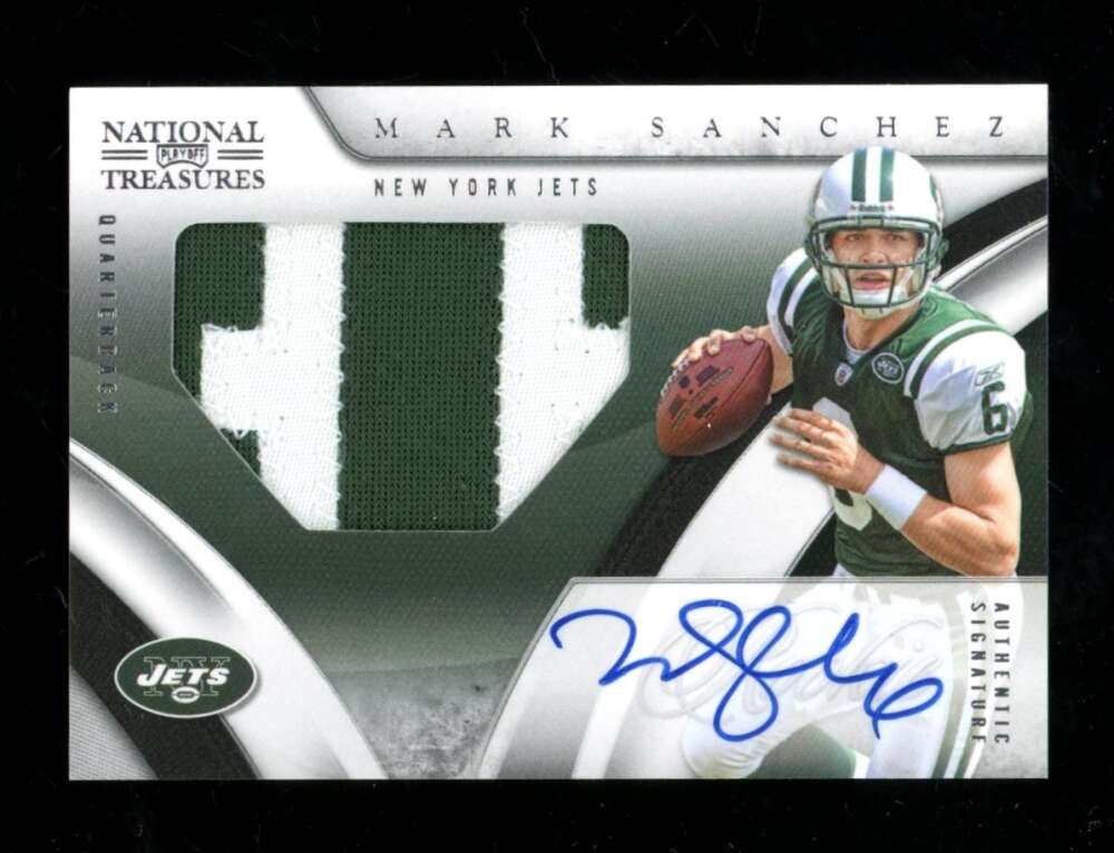 2009 Playoff National Treasures Mark Sanchez Rookie Patch Auto /99 #120 ZK9333