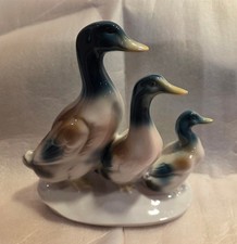 Porzellan Tierfigur Entenfamilie von Gräfenthal