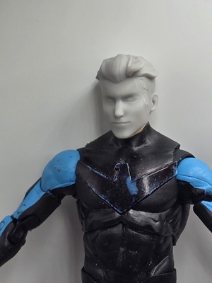 3d Printed INVINCIBLE UNMASKED MARK HEAD 1:10 7'' SELECT DC MULTIVERSE SCALE