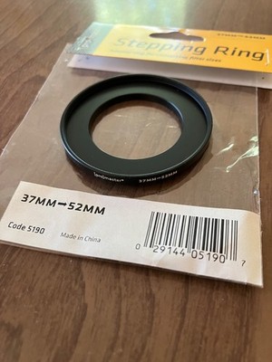 Promaster 5190 Lens Filter Set-Up Stepping Ring 37mm to 52mm, IMMACULATE!