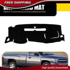 For 2007-2013 Chevy Silverado GMC Sierra Cab Dashboard Cover Dash Mat Pad Black