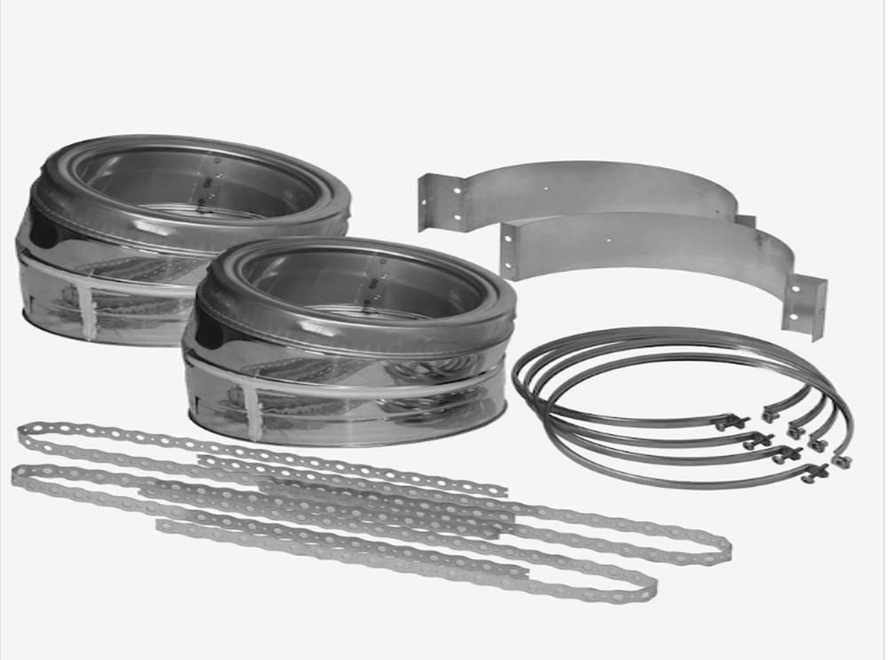 Supervent 7'' ID Class A Double Wall 15° Elbow Kit