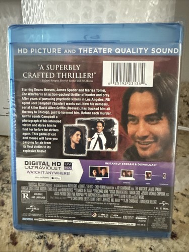 The Watcher (Blu-ray) James Spader Keanu Reeves Marisa Tomei. NEW - Bild 2 von 2
