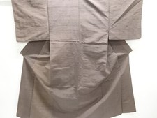 7627580: JAPANESE KIMONO / ANTIQUE MENS ENSEMBLE KIMONO / SILK / FUSHI TSUMUGI
