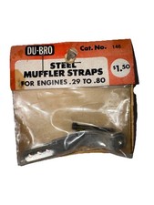 Vintage DUBRO No. 146 Steel Muffler Straps For Engines 29-80 RC Glow Airplane 