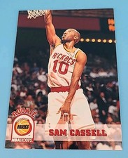 1994 Skybox Sam Cassell #342 Rookie Houston Rockets Basketball Card. rookie card picture