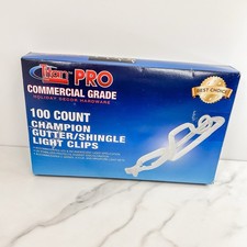 New 100 CT Titan Pro Commercial Grade Champion Gutter Shingle Light Clips USA