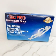 New 100 CT Titan Pro Commercial Grade Champion Gutter Shingle Light Clips USA
