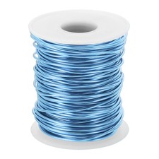15 Gauge 1.5mm Aluminum Craft Wire, 98.4 Ft Metal Wire, Steel Blue