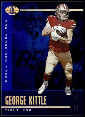 2019 Panini Illusions #36 George Kittle Trophy Collection Blue #/299