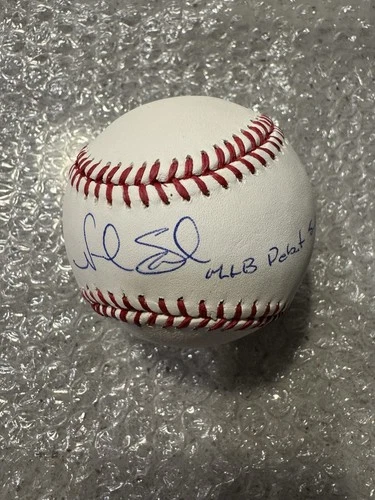 Noah Syndergaard Mets Angels Signed Baseball & MLB Debut 5-12-15 Insc MLB COA