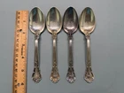 Sterling Silver Gorham Chantilly Spoons Victorian Lot of 4 Spoon 5.75" Long