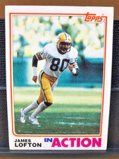 1982 Topps Football HOF Inductee James Lofton/In Action/Card #365/Green Bay/EX+