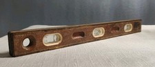 Vintage USA Classic Empire 24 Inch Wood Level 990BB-24 With Brass Edges Rustic