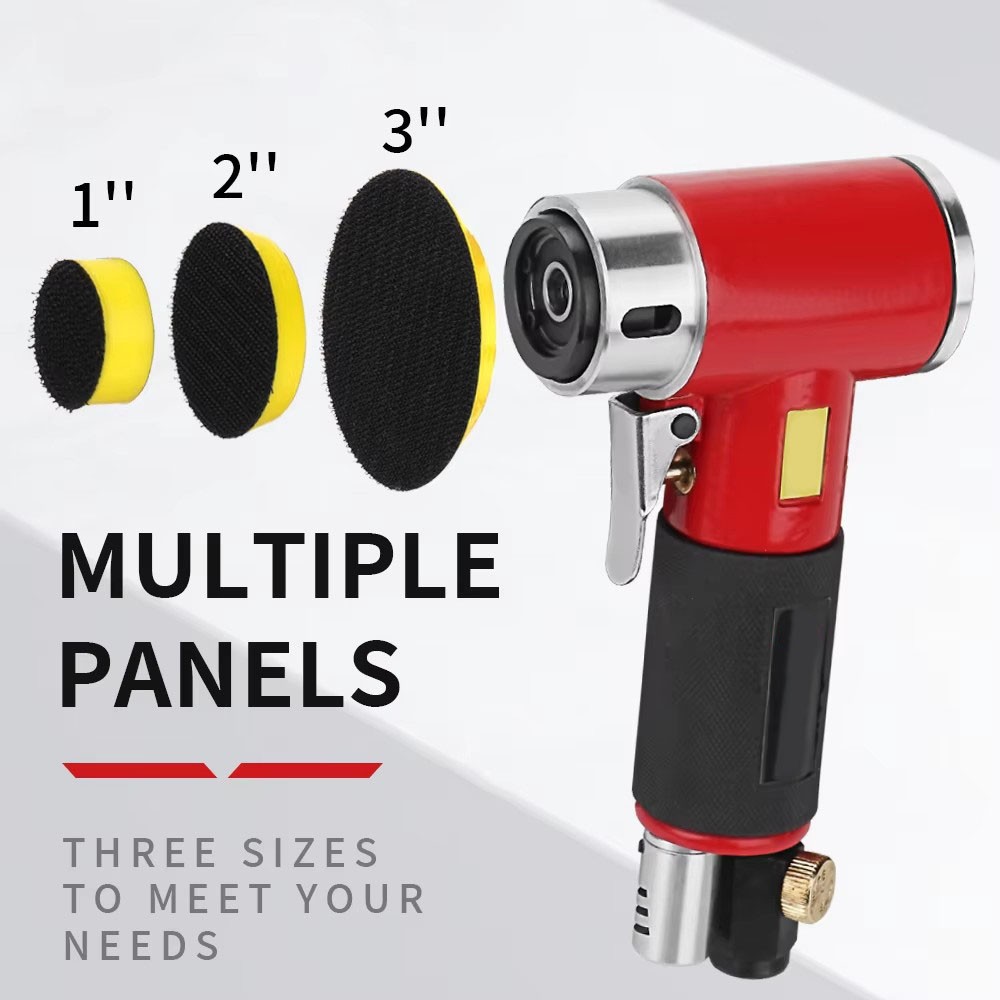 1"2"3" Mini Dual Action Air Sander Kit Random Orbital Polisher Buffer for Car 5