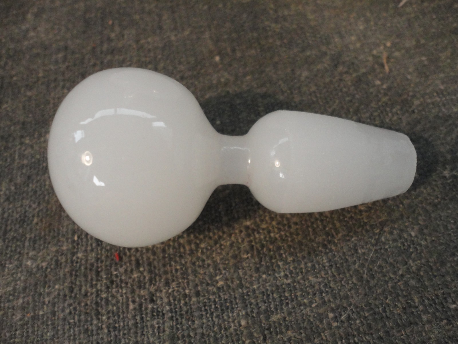 Vintage FRY FOVAL Opalescent Glass Delft Blue Cruet with Stopper